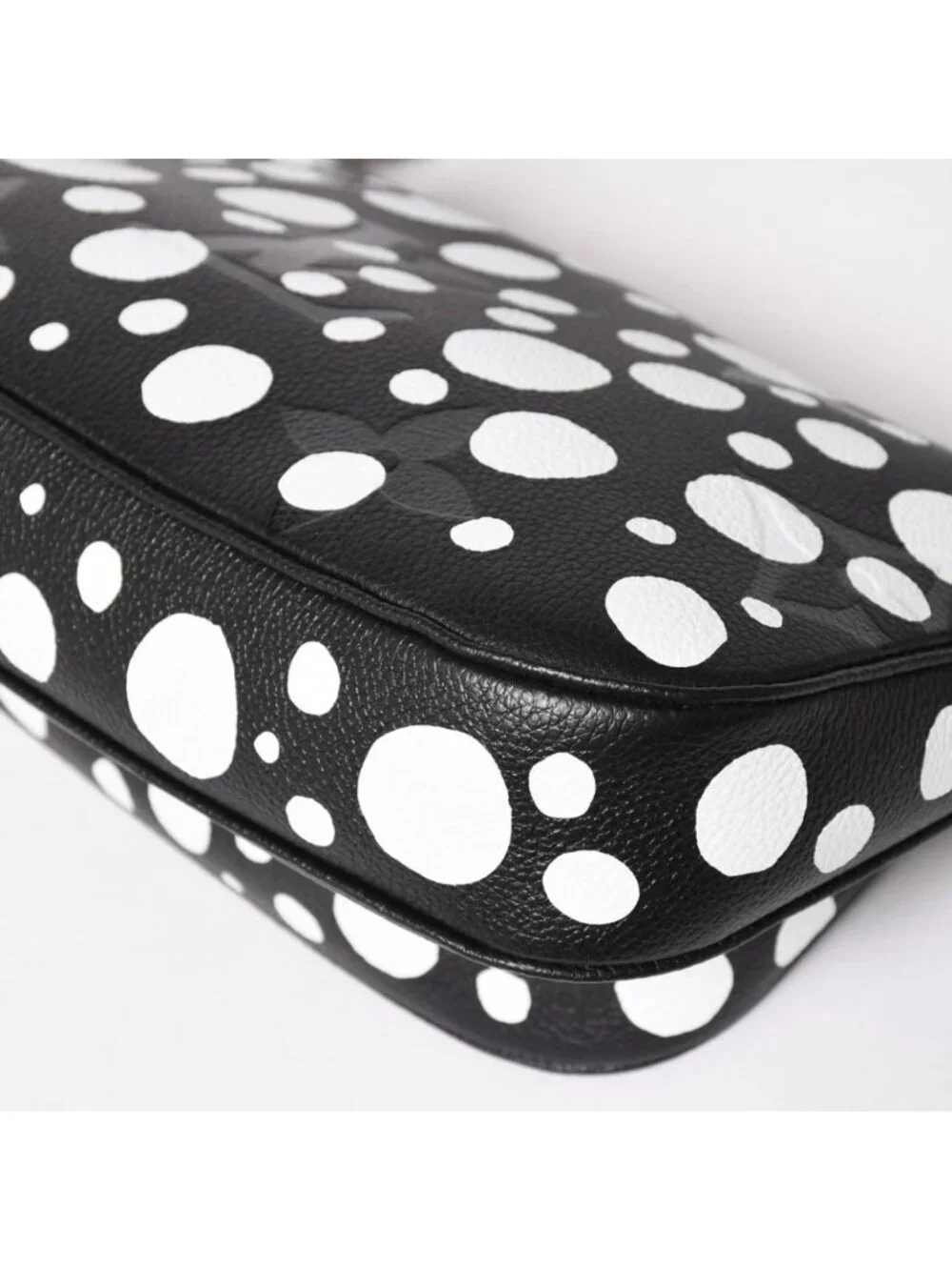 Louis Vuitton Multi Pochette Accessoires Shoulder Bag Black Silver Yayoi Kusama